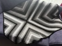 Monochrome Prism Crochet Blanket