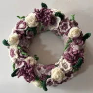 20 Apr 26 - Crochet Floral Wreath - 7 week online course with support - INTERMEDIATE