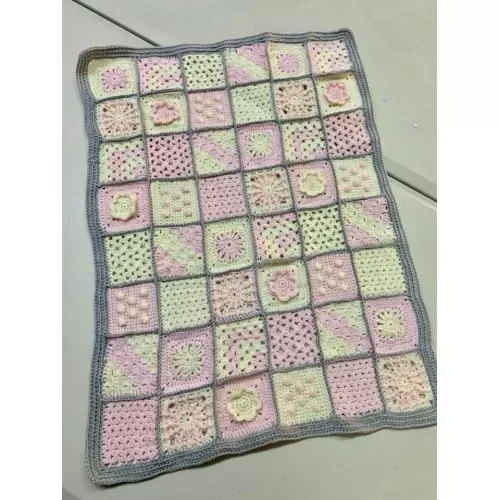 Mini Sampler Crochet Blanket - 10 week online course with support - INTERMEDIATE - 13th Jan 2025